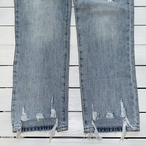 NWT Pistola Charlie High Rise Straight Jeans Raw Hem in Ruthless Wash size 25/0 - Picture 8 of 10